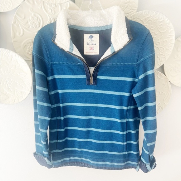 Fat Face Tops - Small Fat Face Striped Pullover